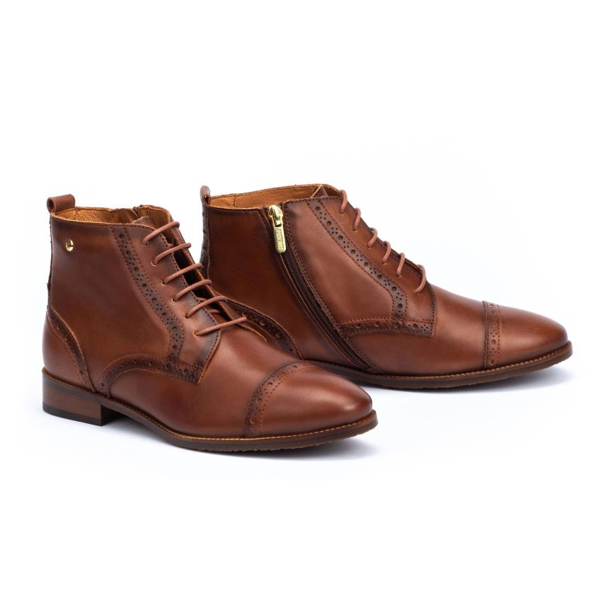 Women's Pikolinos ROYAL Ankle Boots Brown | NZ C531802